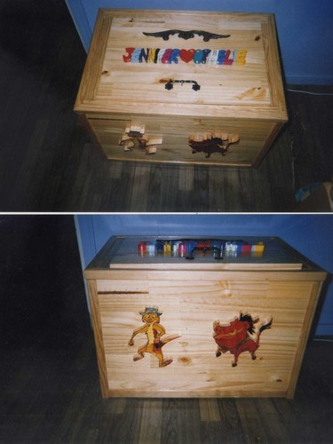 coffre à jouet en bois 