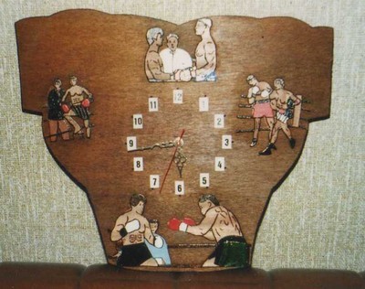 Horloge en bois Stallone (Rocky) 